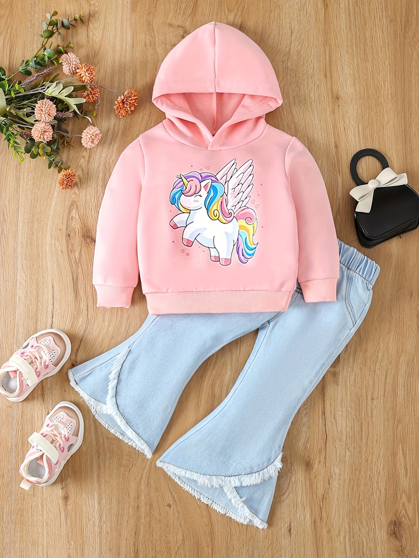 Conjuntos Femininos Moletom Unicorn (Calça Jeans